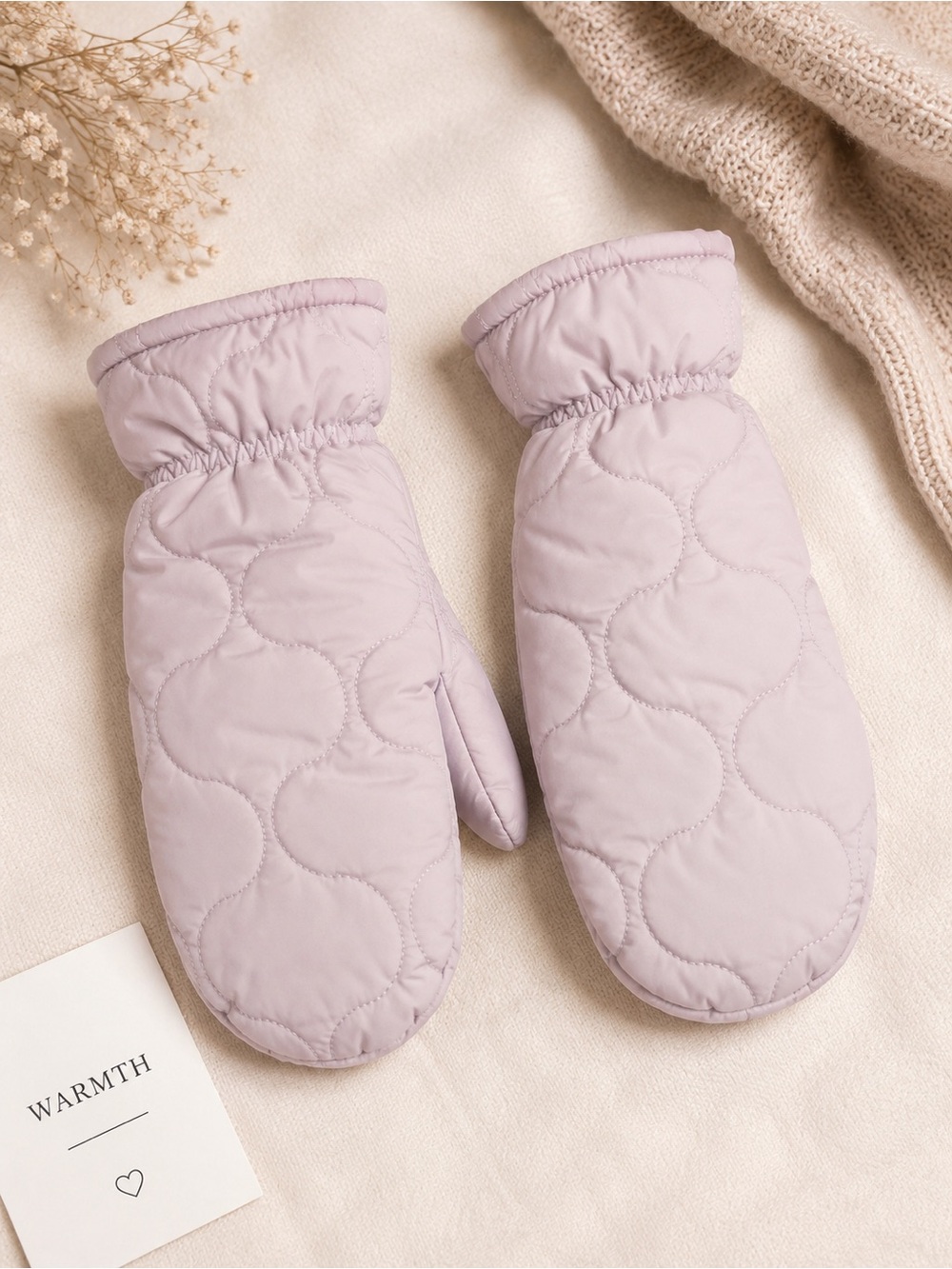 H&M Quilted Lilac Women's Mittens